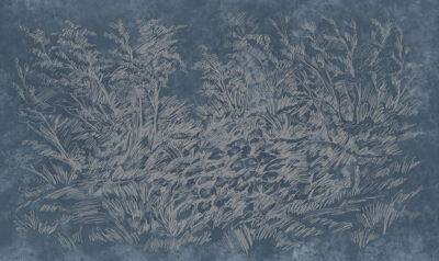 Tapet-Woody-Meadow-dark-blue